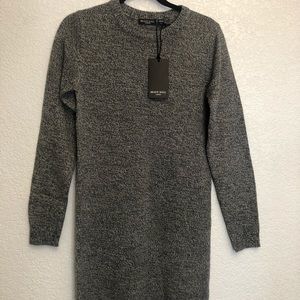 Dark Grey Sweater Dress